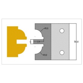 Cuchilla Perfila MD 9023 para portacuchillas