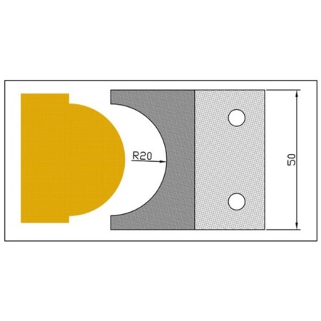 Cuchilla Perfila MD 9032 para portacuchillas