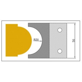 Cuchilla Perfila MD 9034 para portacuchillas