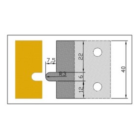 Cuchilla Perfila MD 8003 para portacuchillas