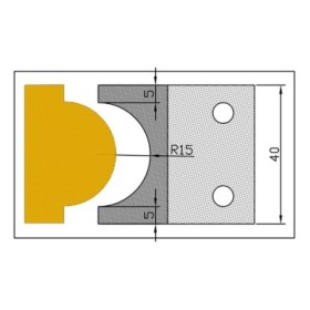 Cuchilla Perfila MD 8016 para portacuchillas