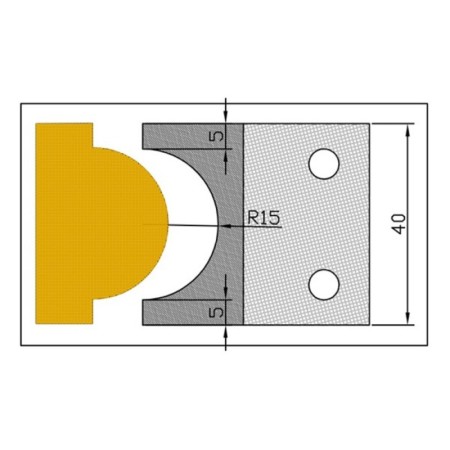 Cuchilla Perfila MD 8016 para portacuchillas