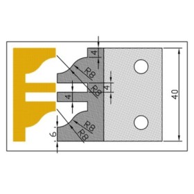 Cuchilla Perfila MD 8024 para portacuchillas