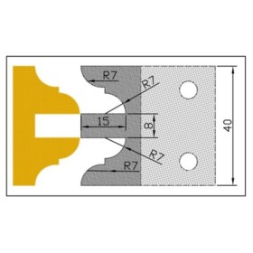 Cuchilla Perfila MD 8025 para portacuchillas