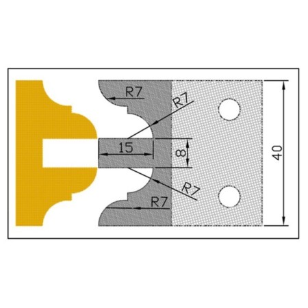 Cuchilla Perfila MD 8025 para portacuchillas